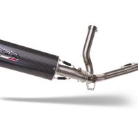 Pot echappement compatible avec Suzuki V-Strom 650 2021-2025, Furore Evo4 Poppy, Système demi complet homologué,pas légal pour les marchés européens, y compris db killer amovible 