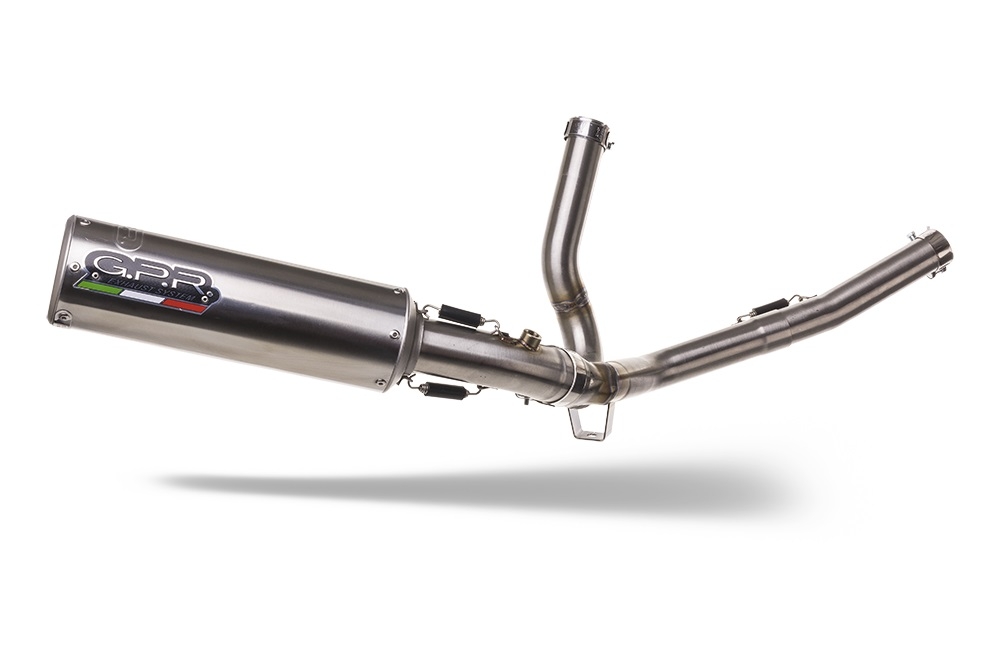Pot echappement compatible avec Suzuki Sv 650 - S 1999-2002, M3 Inox , Pot échappement homologué et légal, silencieux avec mi-collecteur y db killer amovible 