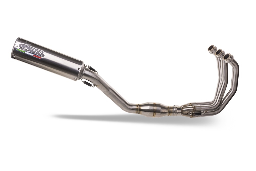 Pot echappement compatible avec Yamaha XSR900 2022-2024, M3 Inox , Pot échappement complet, non légal pour les pays de l'UE, avec db killer amovible 