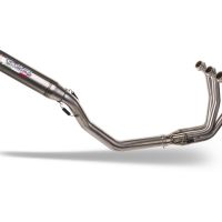 Pot echappement compatible avec Triumph Daytona 660 2023-2025, Deeptone Inox, Pot échappement complet, non légal pour les pays de l'UE, avec db killer amovible 