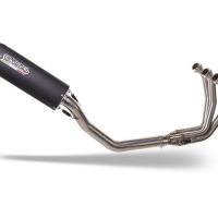 Pot echappement compatible avec Triumph Daytona 660 2023-2025, Furore Nero, Homologué et légal, système d'échappement complet, avec db killer amovible 