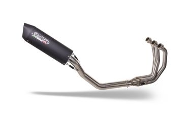 Pot echappement compatible avec Triumph Daytona 660 2023-2025, Furore Nero, Homologué et légal, système d'échappement complet, avec db killer amovible 