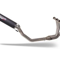 Pot echappement compatible avec Triumph Daytona 660 2023-2025, M3 Black Titanium, Pot échappement complet, non légal pour les pays de l'UE, avec db killer amovible 