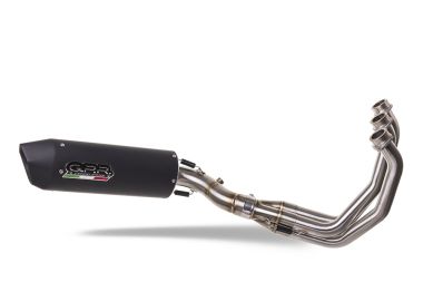 Pot echappement compatible avec Yamaha Tracer 900 GT 2018-2020, Furore Evo4 Nero, Pot échappement complet, non légal pour les pays de l'UE, avec db killer amovible 