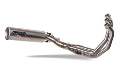Pot echappement compatible avec Yamaha Mt-09 2021-2024, M3 Inox , Pot échappement complet, non légal pour les pays de l'UE, avec db killer amovible 