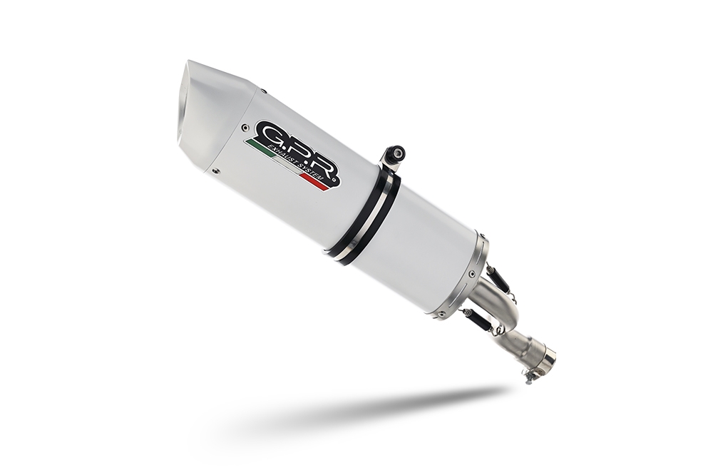 Pot echappement compatible avec Keeway Rkf 125 2021-2023, Albus Ceramic, Pot échappement complet, non légal pour les pays de l'UE, avec db killer amovible 