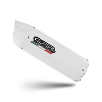 Pot echappement compatible avec Triumph Daytona 660 2023-2025, Albus Ceramic, Homologué et légal, système d'échappement complet, avec db killer amovible 