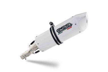 Pot echappement compatible avec Moto Guzzi V85 TT 2019-2020, Albus Evo4, Échappement légal, homologué,silencieux avec db killer amovible et tuyau de liaison spécifique 