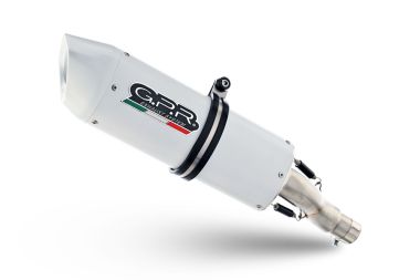 Pot echappement compatible avec Bmw S 1000 RR -M 2015-2016, Albus Ceramic, Échappement légal, homologué,silencieux avec db killer amovible et tuyau de liaison spécifique 