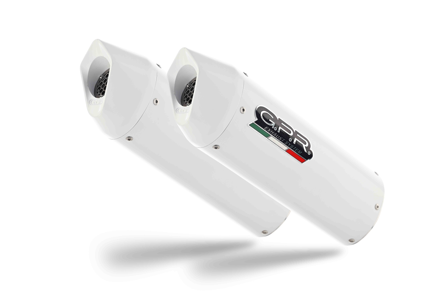Pot echappement compatible avec Kawasaki ZX-10R 2006-2007, Albus Ceramic, Paire de pot d'échappement homologuées, montage avec brides spécifiques, livrées avec db killers amovible 