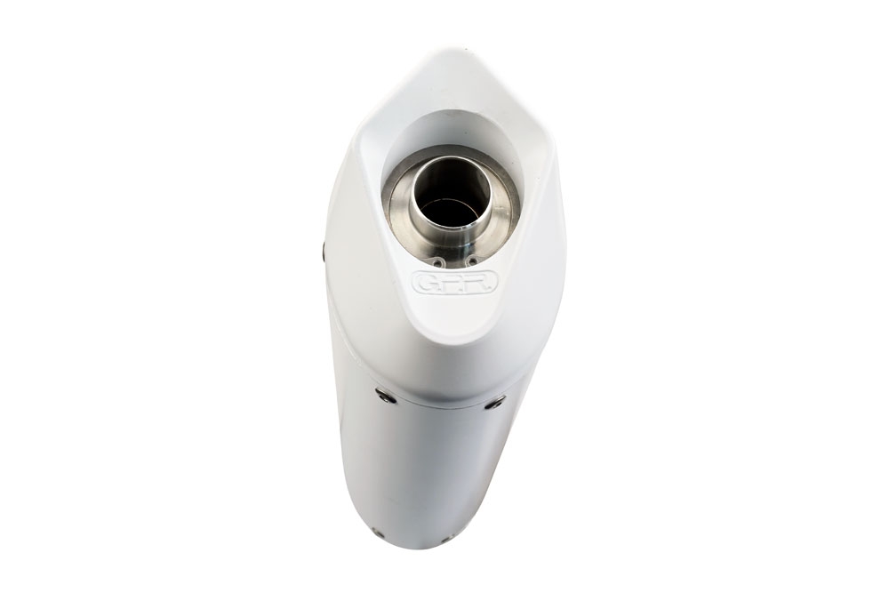Pot echappement compatible avec Yamaha Mt-07 2014-2016, Albus Ceramic, Homologué et légal, système d'échappement complet, avec db killer amovible 