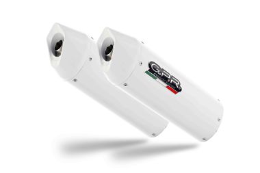Pot echappement compatible avec Bmw K 1600 Gtl 2012-2016, Albus Ceramic, Paire de pot d'échappement homologuées, livrées avec db killer amovible et raccords spécifiques 