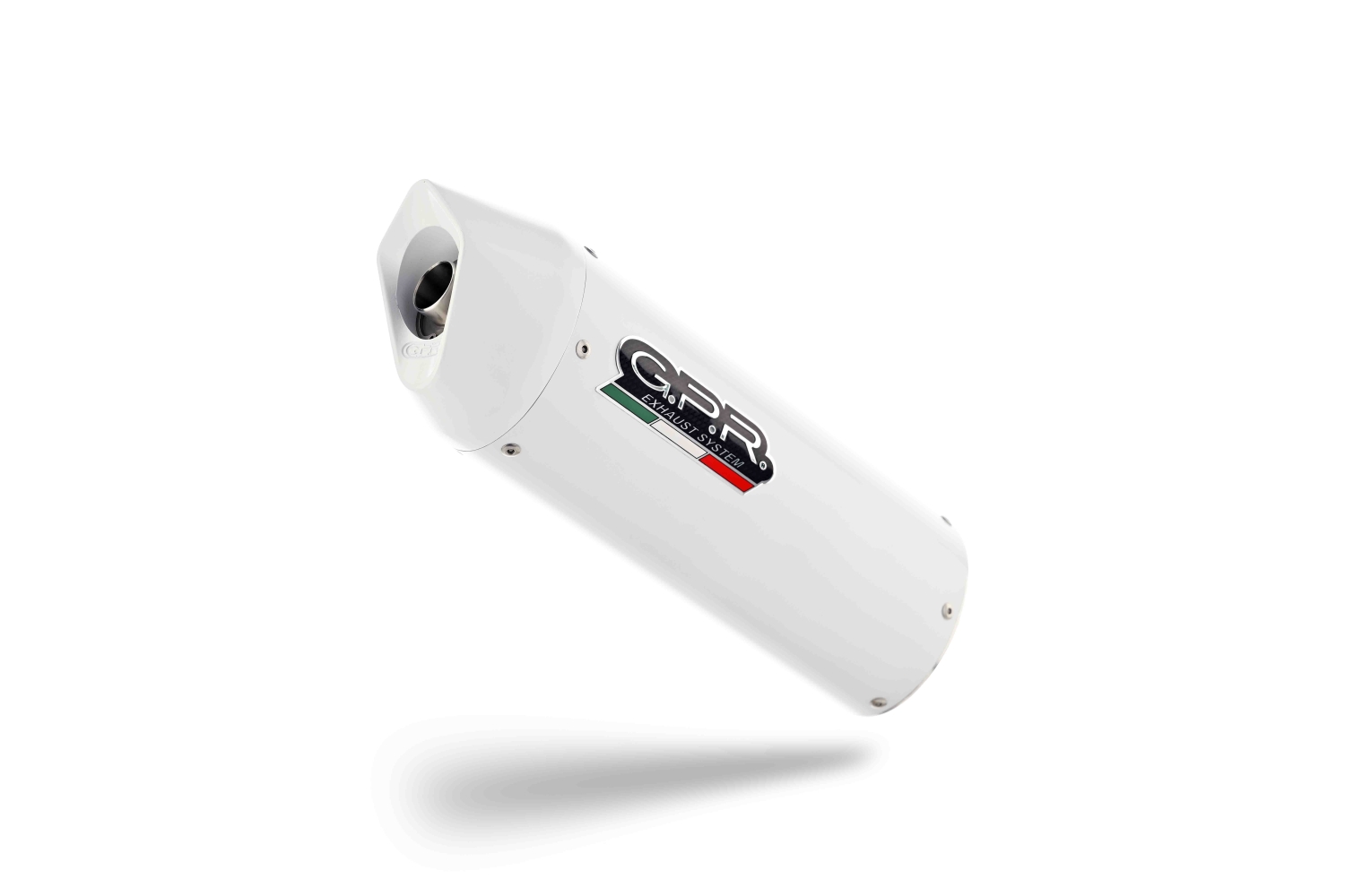 Pot echappement compatible avec Yamaha Mt-07 2014-2016, Albus Ceramic, Homologué et légal, système d'échappement complet, avec db killer amovible 