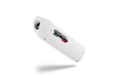 Pot echappement compatible avec Kawasaki Versys 650 2006-2014, Albus Ceramic, Échappement légal, homologué,silencieux avec db killer amovible et tuyau de liaison spécifique 
