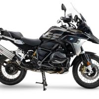 Pot echappement compatible avec Bmw R 1250 Gs -Adventure 2019-2020, Furore-X Titanio, Échappement légal, homologué,silencieux avec db killer amovible et tuyau de liaison spécifique 