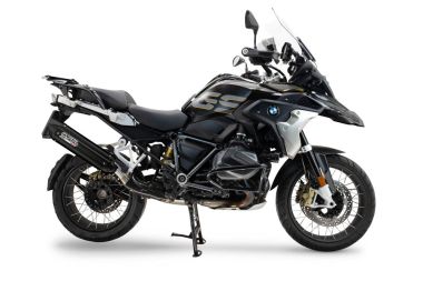Pot echappement compatible avec Bmw R 1250 Gs -Adventure 2019-2020, Furore-X Titanio Nero, Échappement légal, homologué,silencieux avec db killer amovible et tuyau de liaison spécifique 