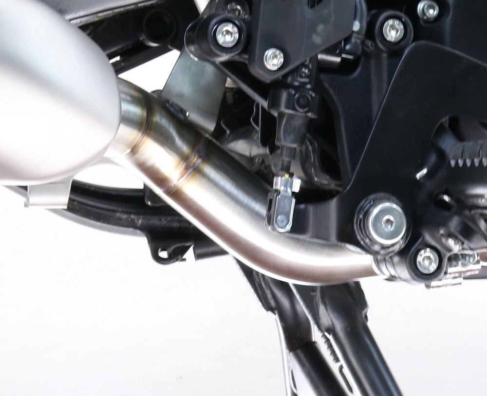 Pot echappement compatible avec Royal Enfield Guerrilla 450 2024-2025, Cut-Box Racing, Éliminateur de boîte coupée 