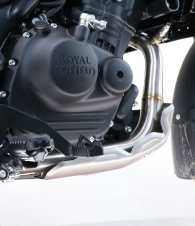 Pot echappement compatible avec Royal Enfield Himalayan 450 2024-2025, Decatalizzatore, Suppresseur de cataliseu, décatalyseurr, article sans homologation 