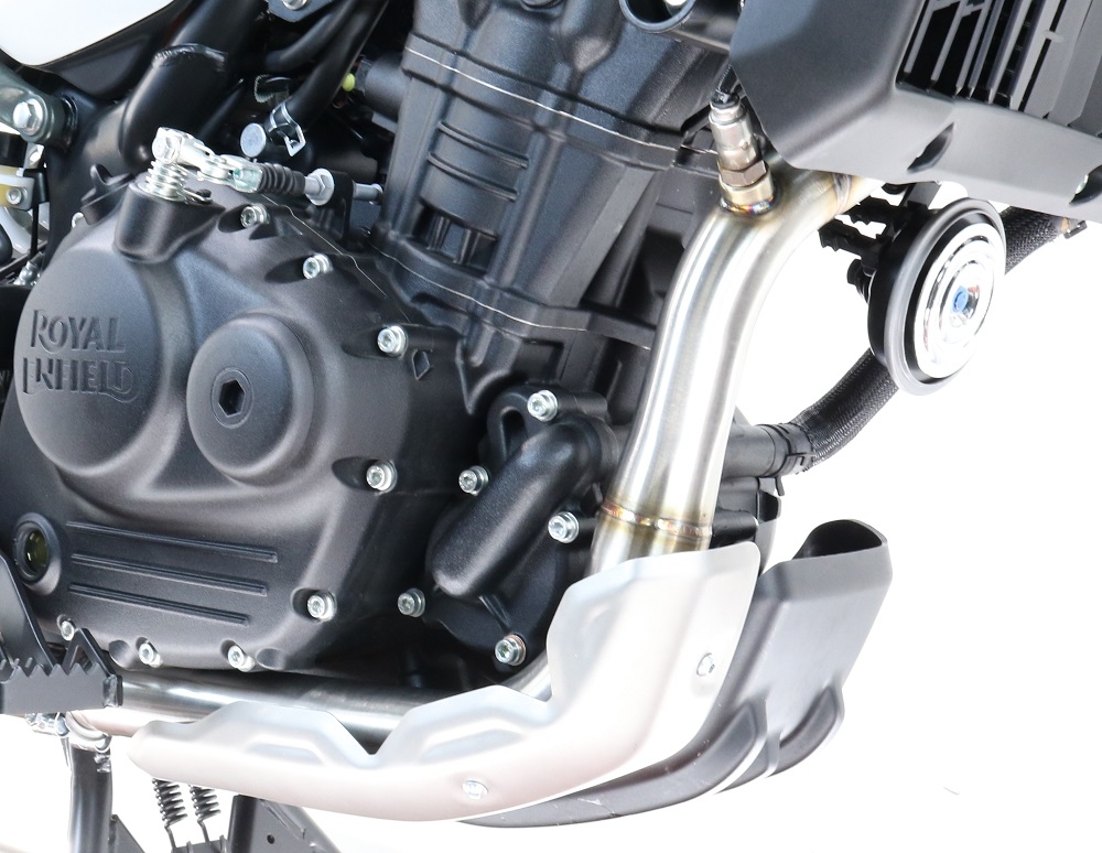 Pot echappement compatible avec Royal Enfield Himalayan 450 2024-2025, Decatalizzatore, Suppresseur de cataliseu, décatalyseurr, article sans homologation 