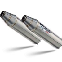 Pot echappement compatible avec Kawasaki Kfx 700 2004-2011, Deeptone Atv, Homologué et légal, système d'échappement complet avec double silencieaux, avec db killer amovible et collecteur spécifique 