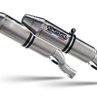 Pot echappement compatible avec Kawasaki Kfx 700 2004-2011, Deeptone Atv, Homologué et légal, système d'échappement complet avec double silencieaux, avec db killer amovible et collecteur spécifique 
