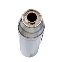 Pot echappement compatible avec Bmw G 310 R 2022-2024, Deeptone Inox, Pot échappement complet, non légal pour les pays de l'UE, avec db killer amovible 