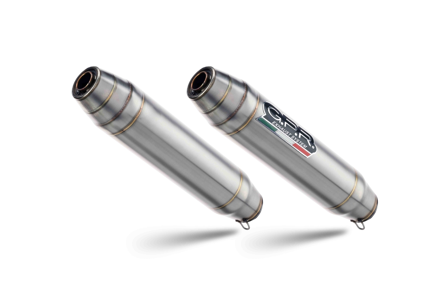 Pot echappement compatible avec Triumph Street Twin 900 2020-2021, Deeptone Inox, Paire de pot d'échappement homologuées, livrées avec db killer amovible et raccords spécifiques 