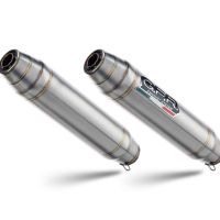 Pot echappement compatible avec Triumph Street Twin 900 2020-2021, Deeptone Inox, Paire de pot d'échappement homologuées, livrées avec db killer amovible et raccords spécifiques 