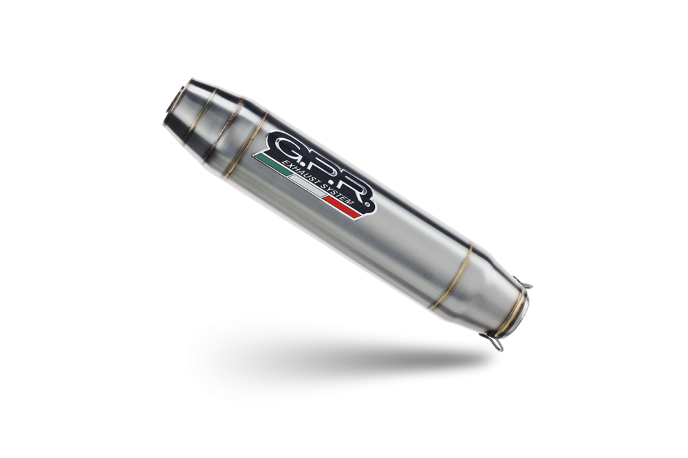Pot echappement compatible avec Triumph Scrambler 900 2006-2014, Deeptone Inox, Paire de pot d'échappement homologuées, livrées avec db killer amovible et raccords spécifiques 