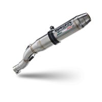 Pot echappement compatible avec Beta RR 125 Enduro Ac 4t 2005-2009, Deeptone Inox, Échappement légal, homologué,silencieux avec db killer amovible et tuyau de liaison spécifique 