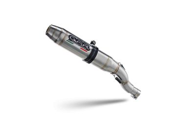 Pot echappement compatible avec Bmw G 310 Gs 2022-2024, Deeptone Inox, Pot échappement complet, non légal pour les pays de l'UE, avec db killer amovible 