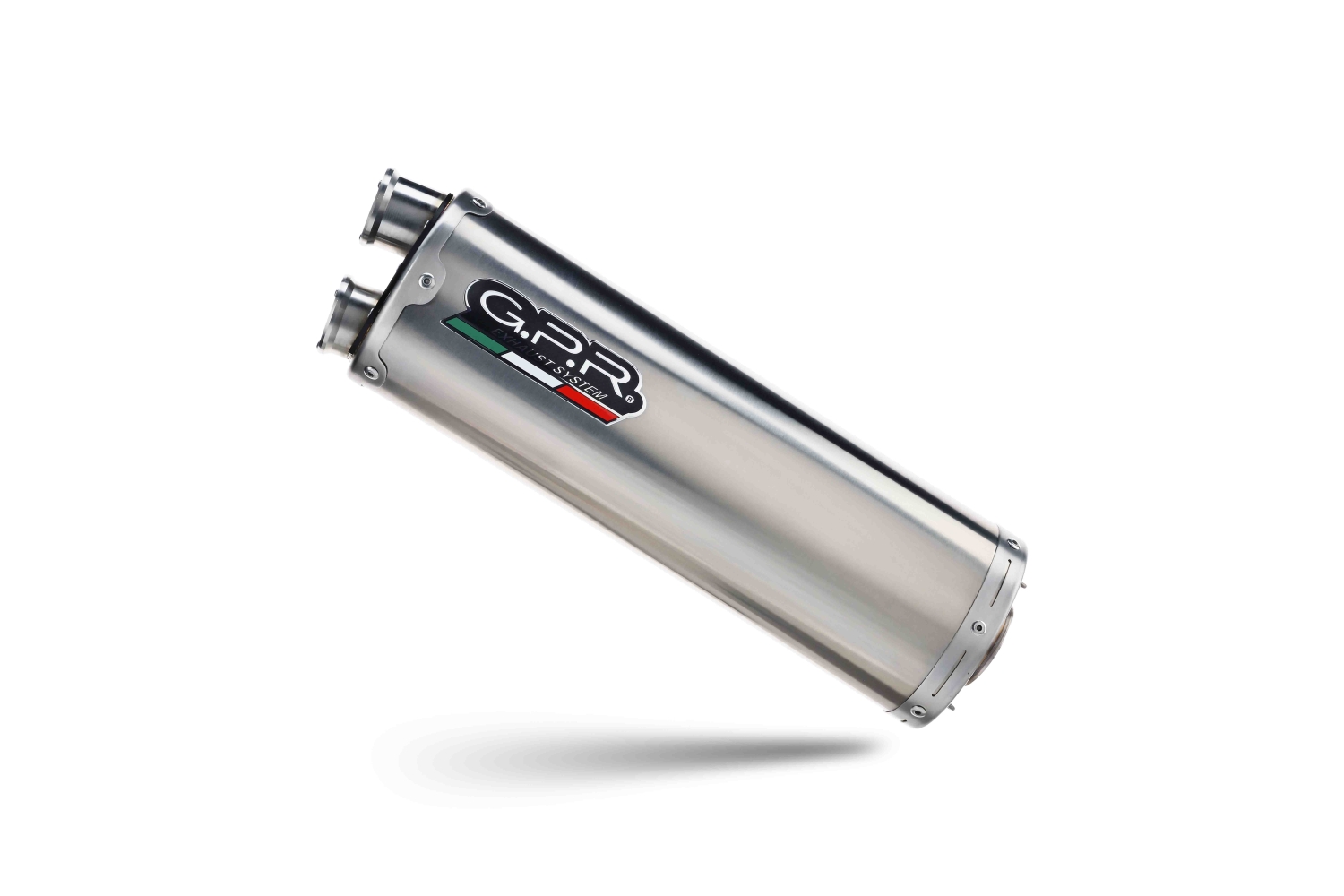 Pot echappement compatible avec Aprilia Tuareg 660 2021-2024, Dual Inox, Échappement légal, homologué,silencieux avec db killer amovible et tuyau de liaison spécifique 