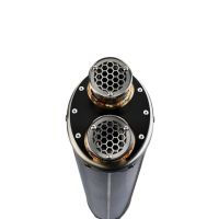 Pot echappement compatible avec Bmw R 1250 R -Rs 2021-2024, Dual Poppy, Échappement légal, homologué,silencieux avec db killer amovible et tuyau de liaison spécifique 