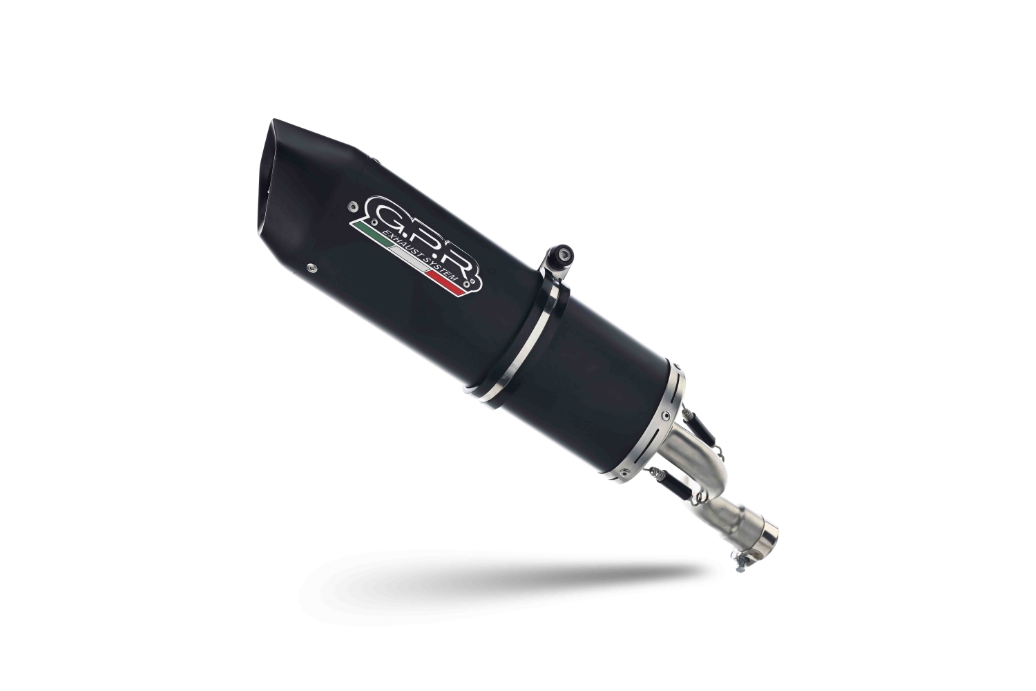 Pot echappement compatible avec Benelli Bn 125 2018-2020, Furore Evo4 Nero, Pot échappement complet, non légal pour les pays de l'UE, avec db killer amovible 