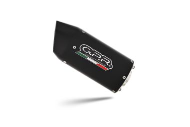 Pot echappement compatible avec Tuning TUNING 1980-2021, Furore Nero, Silencieux racing à adapter au collecteur d'origine, livré avec db killer amovible 