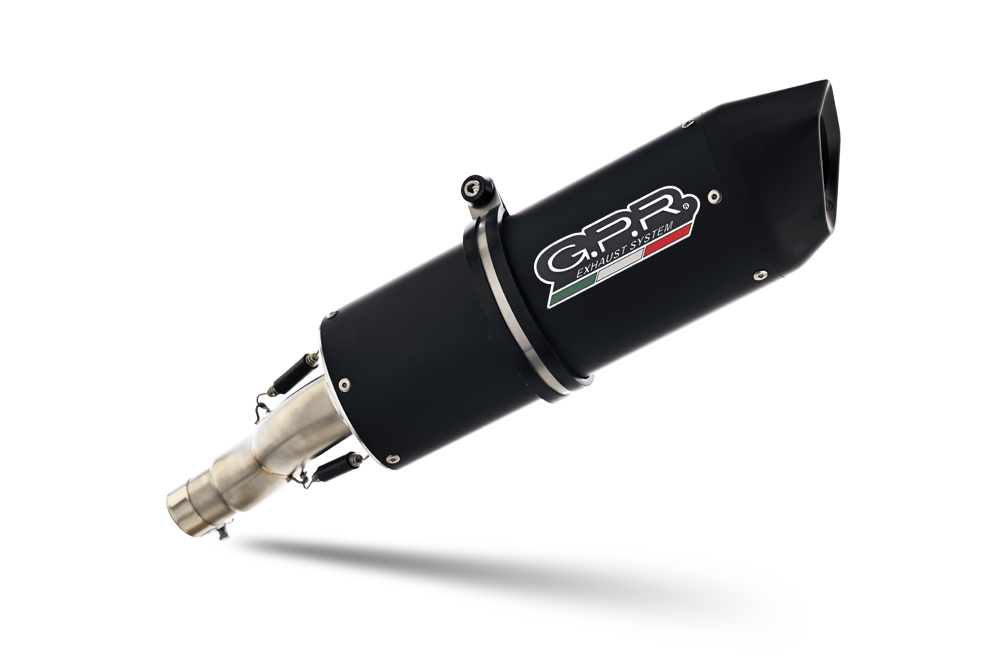Pot echappement compatible avec Bmw R 1200 R 2006-2010, Furore Nero, Échappement légal, homologué,silencieux avec db killer amovible et tuyau de liaison spécifique 