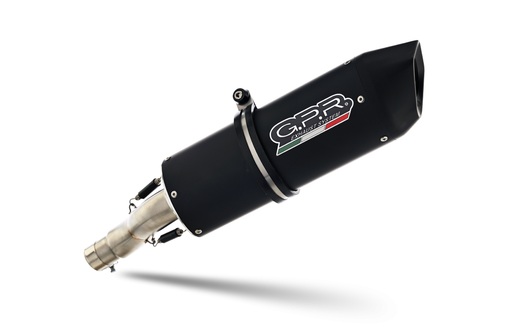 Pot echappement compatible avec Ktm Enduro 690 R 2007-2016, Furore Nero, Homologué et légal, système d'échappement complet, avec db killer amovible 