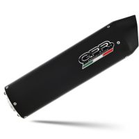 Pot echappement compatible avec Aprilia Etv Caponord 1000 Rally 2001-2007, Furore Nero, Paire de pot d'échappement homologuées, livrées avec db killer amovible et raccords spécifiques 