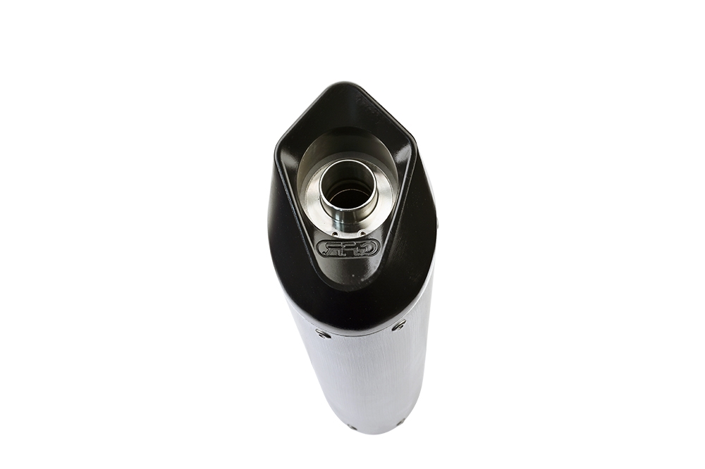 Pot echappement compatible avec Tuning TUNING 1980-2021, Furore Nero, Silencieux racing à adapter au collecteur d'origine, livré avec db killer amovible 
