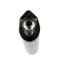 Pot echappement compatible avec Tuning TUNING 1980-2021, Furore Nero, Silencieux racing à adapter au collecteur d'origine, livré avec db killer amovible 