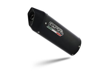 Pot echappement compatible avec Tuning TUNING 1980-2021, Furore Nero, Silencieux racing à adapter au collecteur d'origine, livré avec db killer amovible 