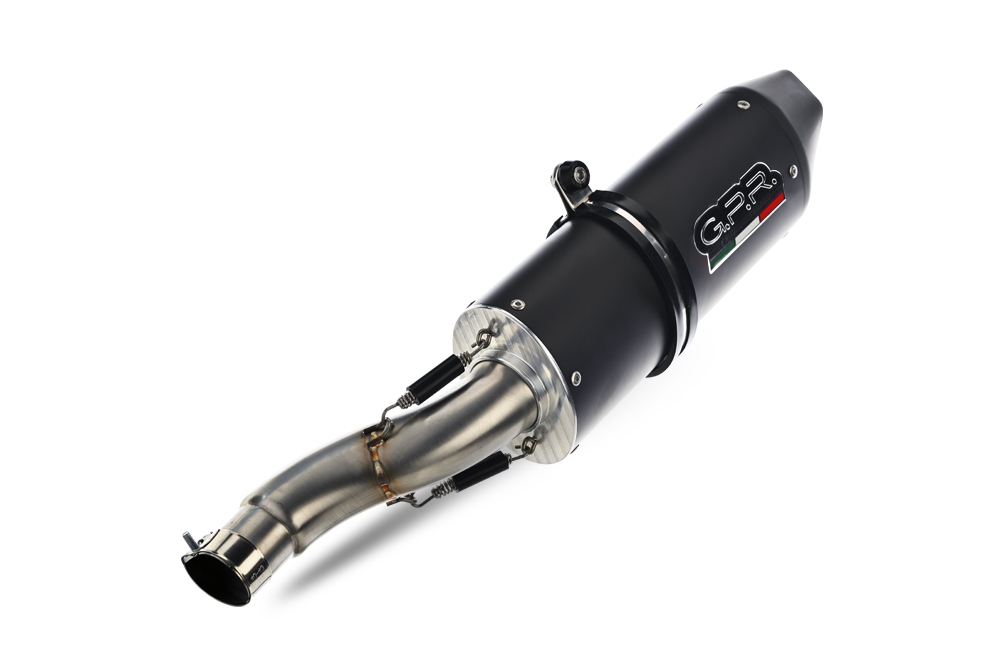Pot echappement compatible avec Bmw R 1200 R 2006-2010, Furore Nero, Échappement légal, homologué,silencieux avec db killer amovible et tuyau de liaison spécifique 