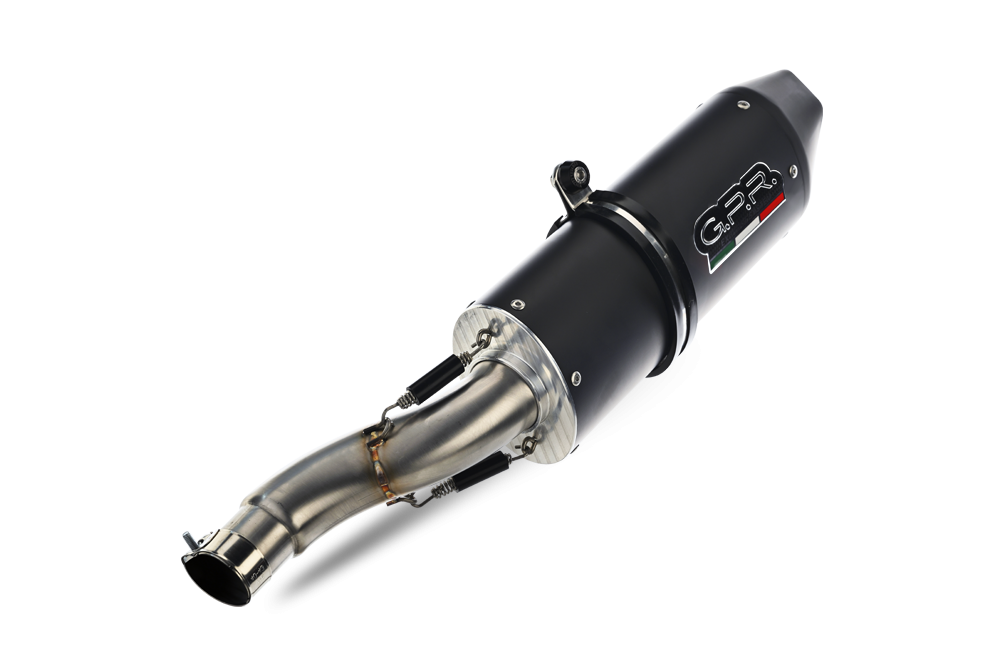 Pot echappement compatible avec Yamaha Xt 1200 Z Supertenere 2010-2016, Furore Nero, Échappement légal, homologué,silencieux avec db killer amovible et tuyau de liaison spécifique 