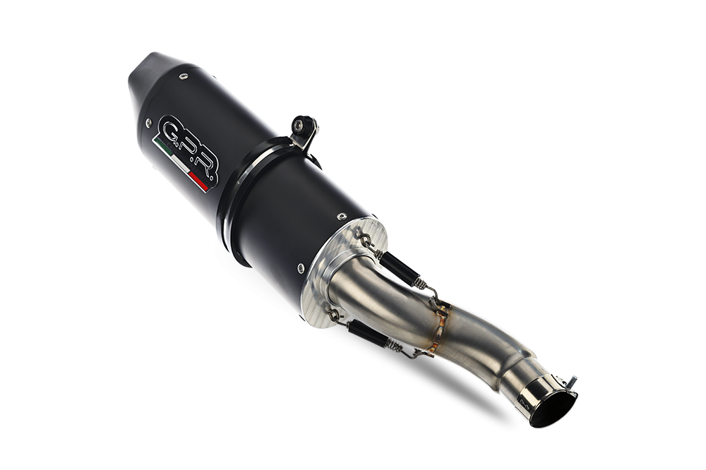 Pot echappement compatible avec Yamaha Yzf R1-R1-M 2017-2019, Furore Nero, Système demi complet ,pot chappement racing,article sans homologation 