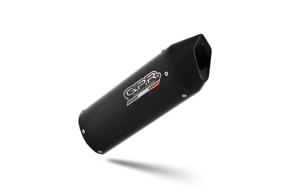 Pot echappement compatible avec Moto Guzzi V85 TT 2019-2020, Furore Nero, Pot échappement racing, avec les tuyaux de liaison, article sans homologation 