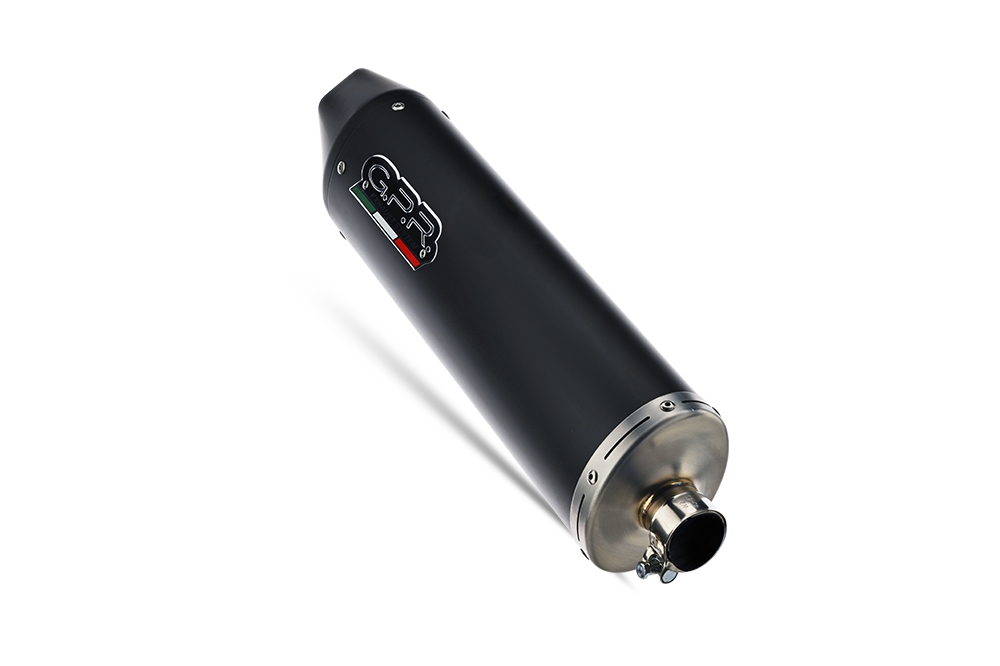 Pot echappement compatible avec Kymco Agility 200 - I.E. R16 - Plus 2015-2017, Furore Nero, Pot d'échappement complet racing, compris de collecteur et db killer amovible, sans homologation 