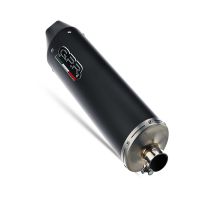 Pot echappement compatible avec Kymco Agility 200 - I.E. R16 - Plus 2015-2017, Furore Nero, Pot d'échappement complet racing, compris de collecteur et db killer amovible, sans homologation 