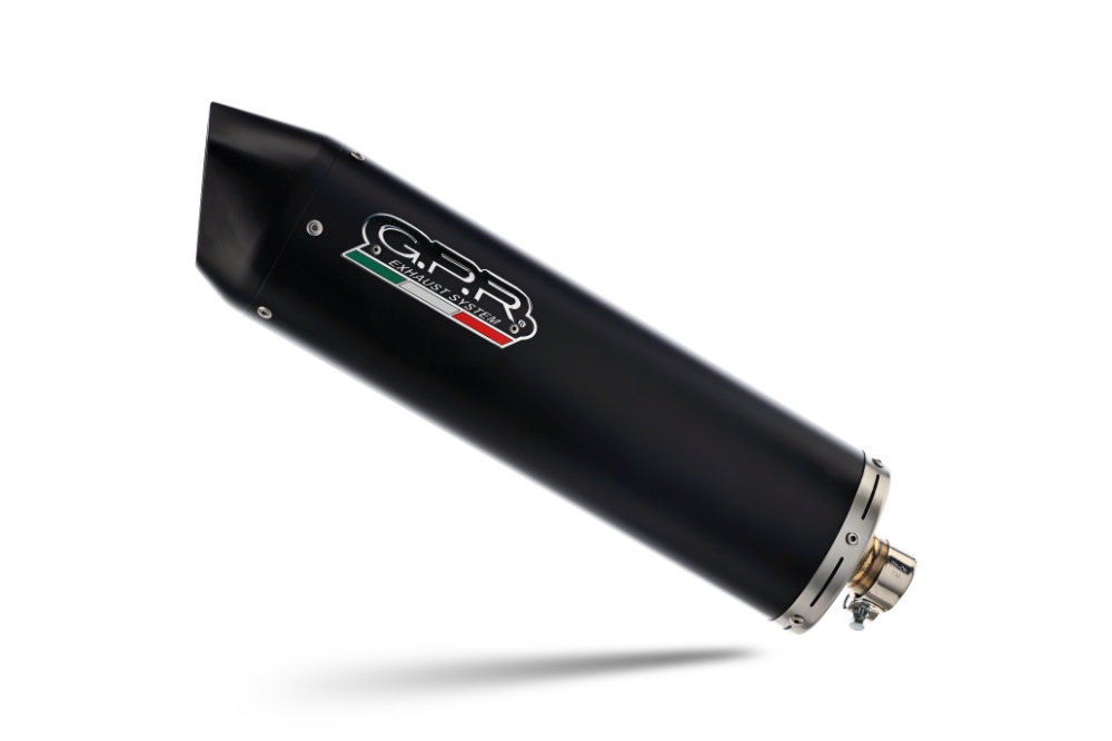 Pot echappement compatible avec Kymco Agility 200 - I.E. R16 - Plus 2015-2017, Furore Nero, Pot d'échappement complet racing, compris de collecteur et db killer amovible, sans homologation 