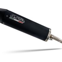 Pot echappement compatible avec Kymco Agility 200 - I.E. R16 - Plus 2015-2017, Furore Nero, Pot d'échappement complet racing, compris de collecteur et db killer amovible, sans homologation 