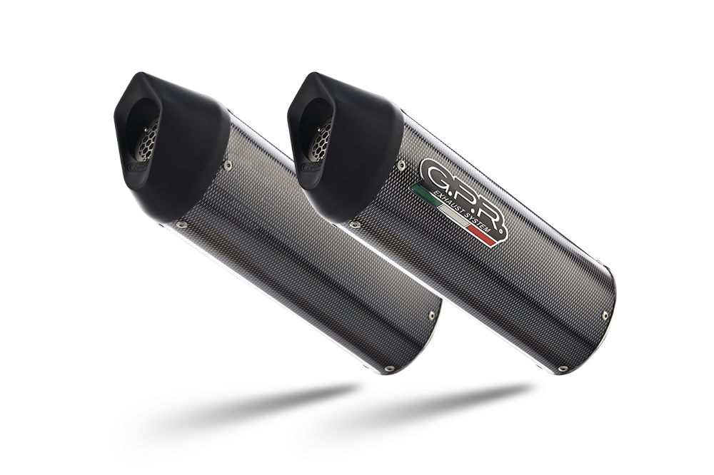 Pot echappement compatible avec Bmw K 1600 Gtl 2017-2021, Furore Evo4 Poppy, Paire de pot d'échappement homologuées, livrées avec db killer amovible et raccords spécifiques 